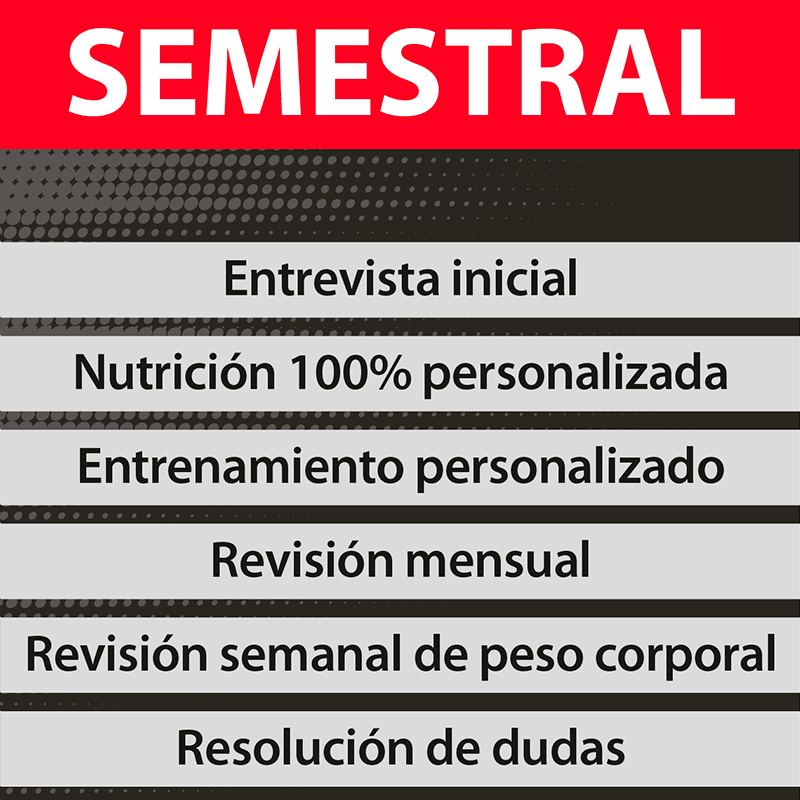 PLAN SEMESTRAL (Rutina + Dieta)